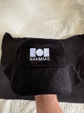NAHMIAS Black Corduroy Bucket Hat